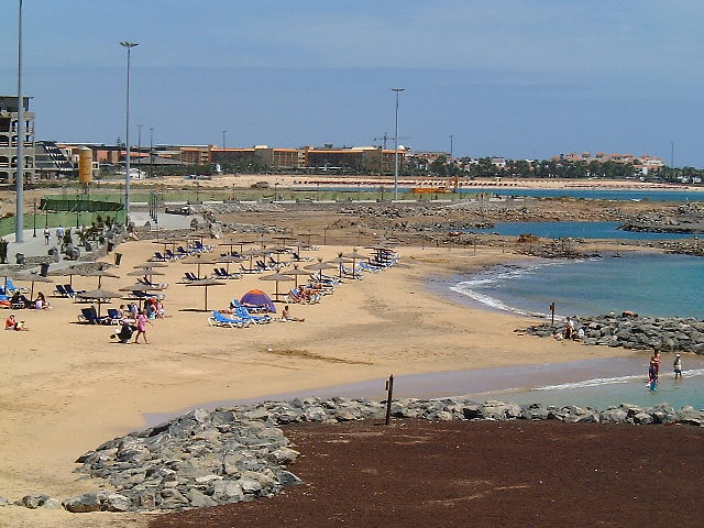 Shopping Centre Beach With Main Caleta Beach In The Distance